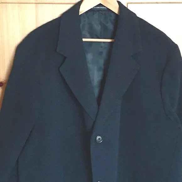 London Fog Wool Overcoat Size 44L Cut # Y1469 - Picture 5 of 12